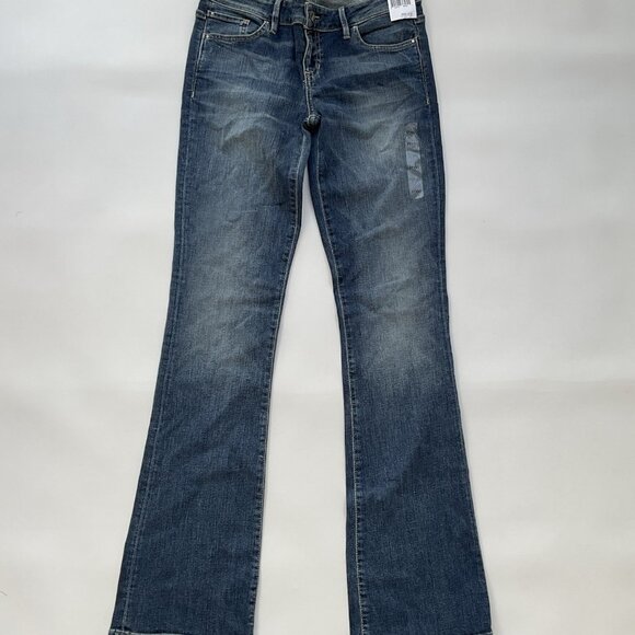 Guess Women’s Low Rise Boot Cut Jeans In Blue Denim Size 27 - Picture 2 of 14